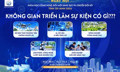 Quy mô hơn 200 gian hàng tham gia Ngày hội Khoa học, Công nghệ, Đổi mới sáng tạo và Chuyển đổi số tỉnh Tây Ninh năm 2026