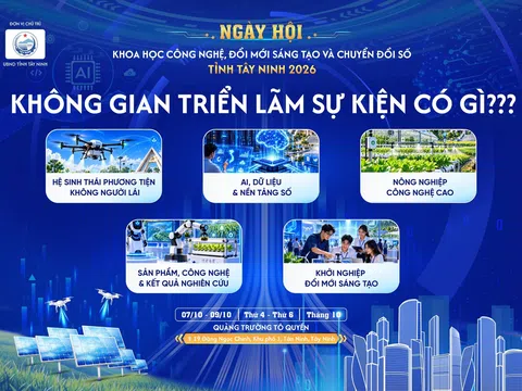 Quy mô hơn 200 gian hàng tham gia Ngày hội Khoa học, Công nghệ, Đổi mới sáng tạo và Chuyển đổi số tỉnh Tây Ninh năm 2026